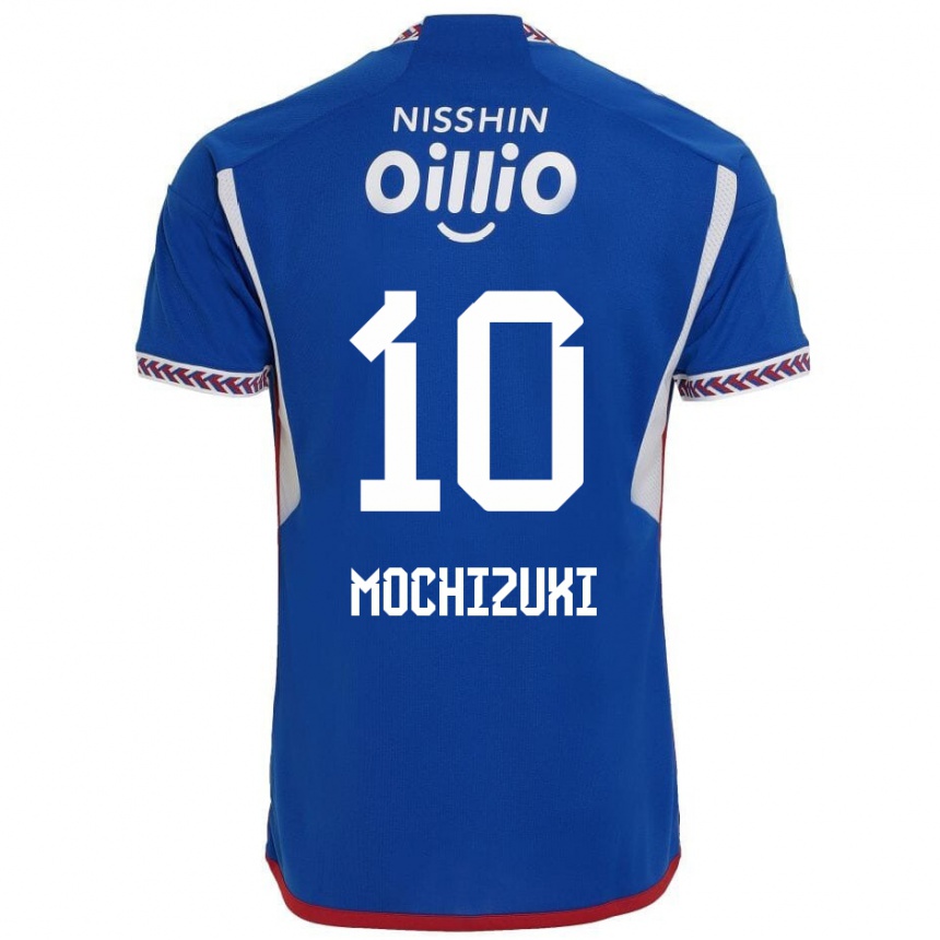 Men Football Kohei Mochizuki #10 Blue White Red Home Jersey 2024/25 T-Shirt Za