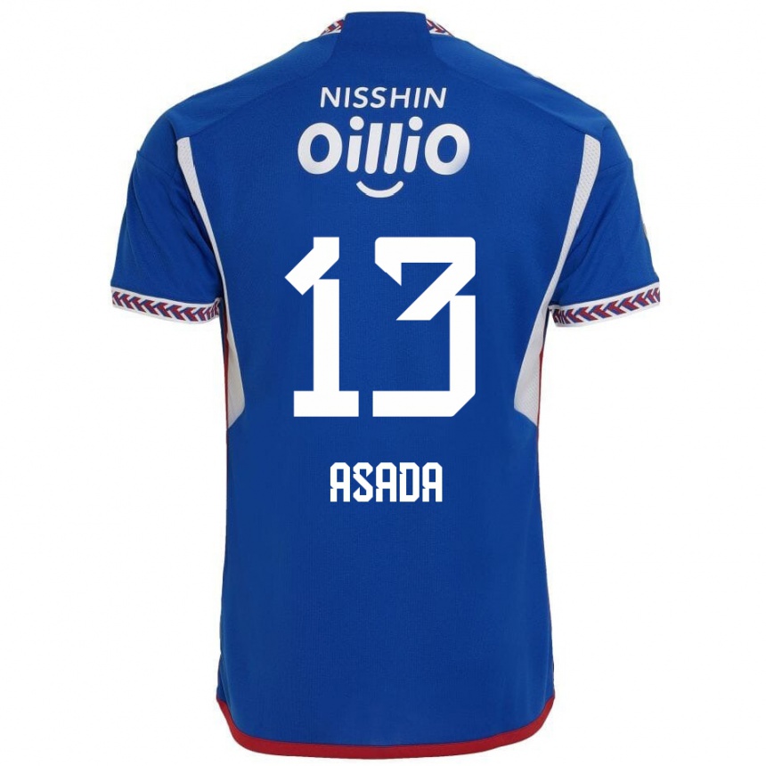 Men Football Taisho Asada #13 Blue White Red Home Jersey 2024/25 T-Shirt Za