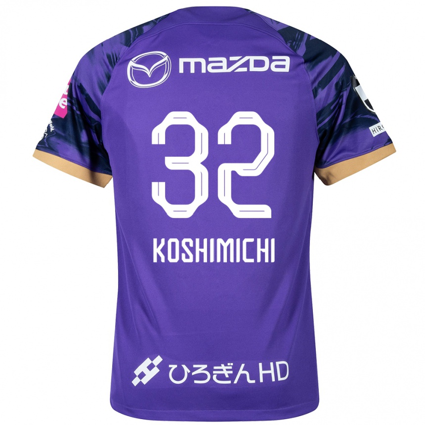 Men Football Sota Koshimichi #32 Purple White Home Jersey 2024/25 T-Shirt Za