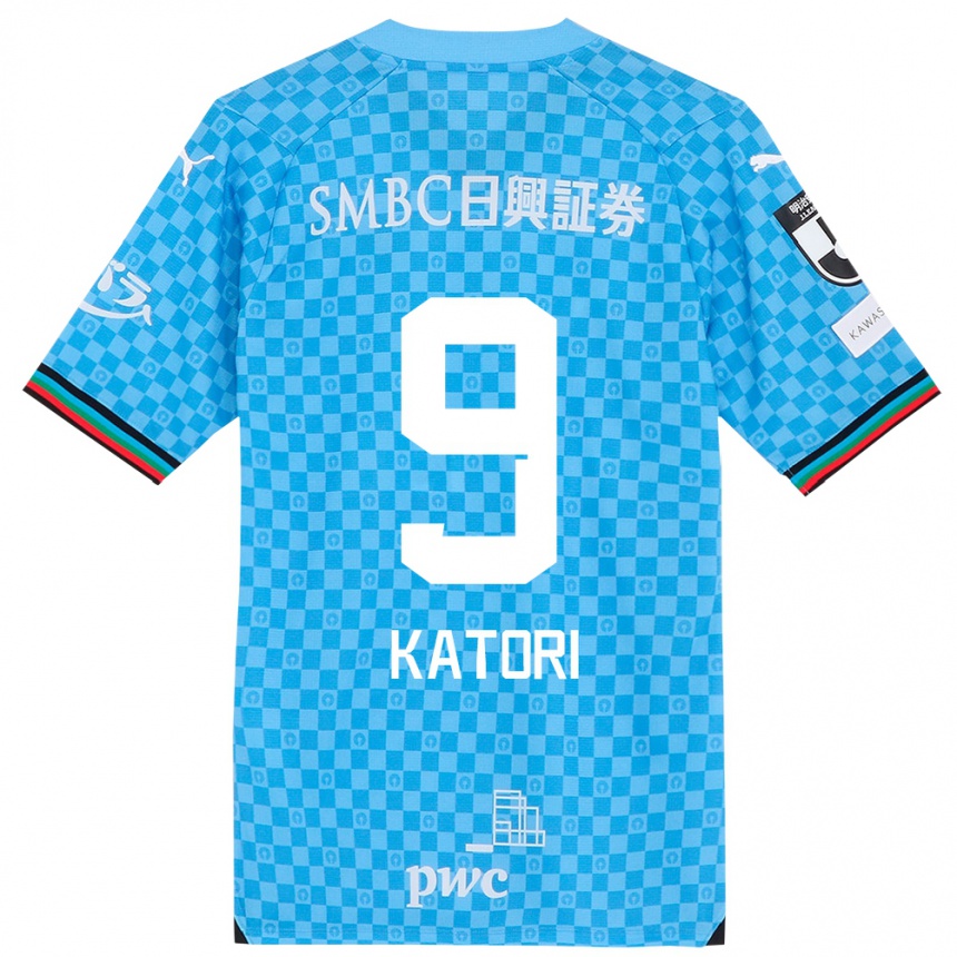 Men Football Takeshi Katori #9 Azure Blue Home Jersey 2024/25 T-Shirt Za