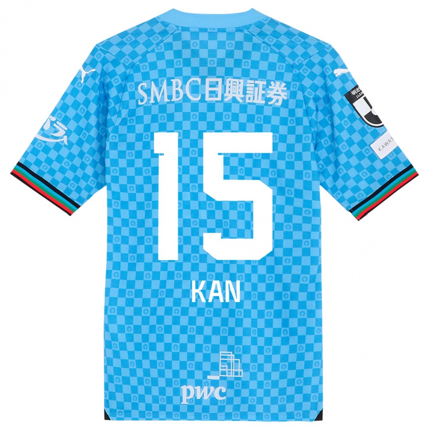 Men Football Noriharu Kan #15 Azure Blue Home Jersey 2024/25 T-Shirt Za