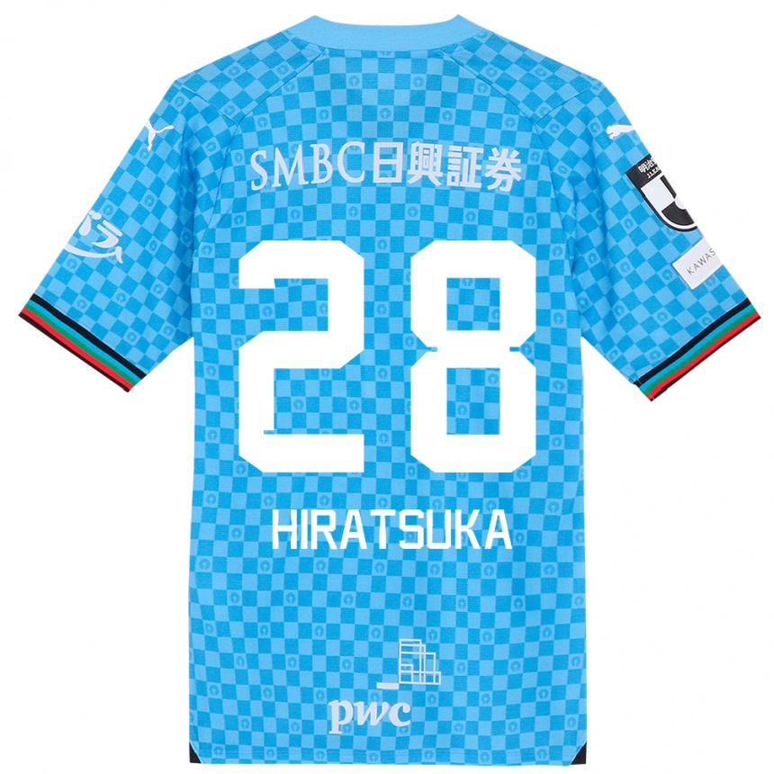 Men Football Hayato Hiratsuka #28 Azure Blue Home Jersey 2024/25 T-Shirt Za