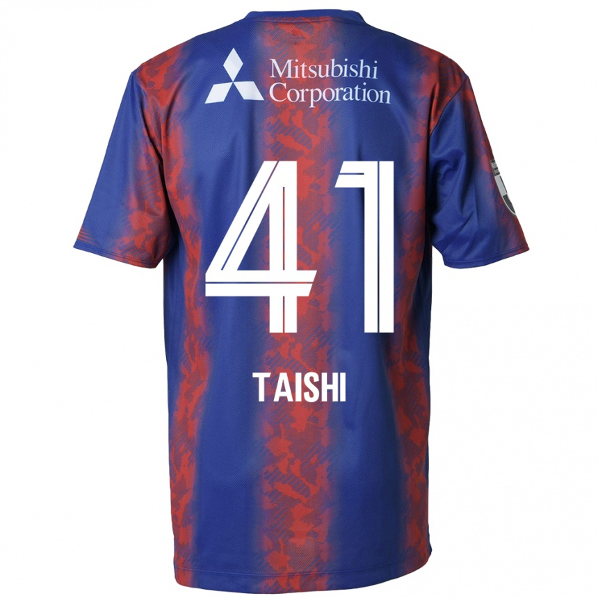 Men Football Taishi Brandon Nozawa #41 Blue Red Home Jersey 2024/25 T-Shirt Za