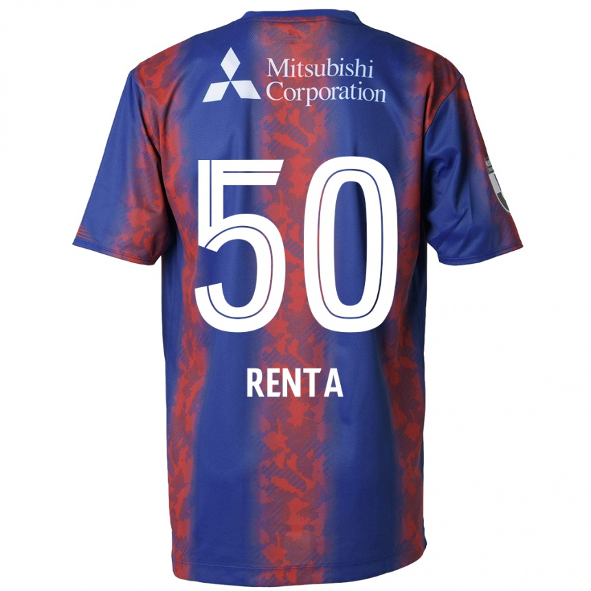 Men Football Renta Higashi #50 Blue Red Home Jersey 2024/25 T-Shirt Za