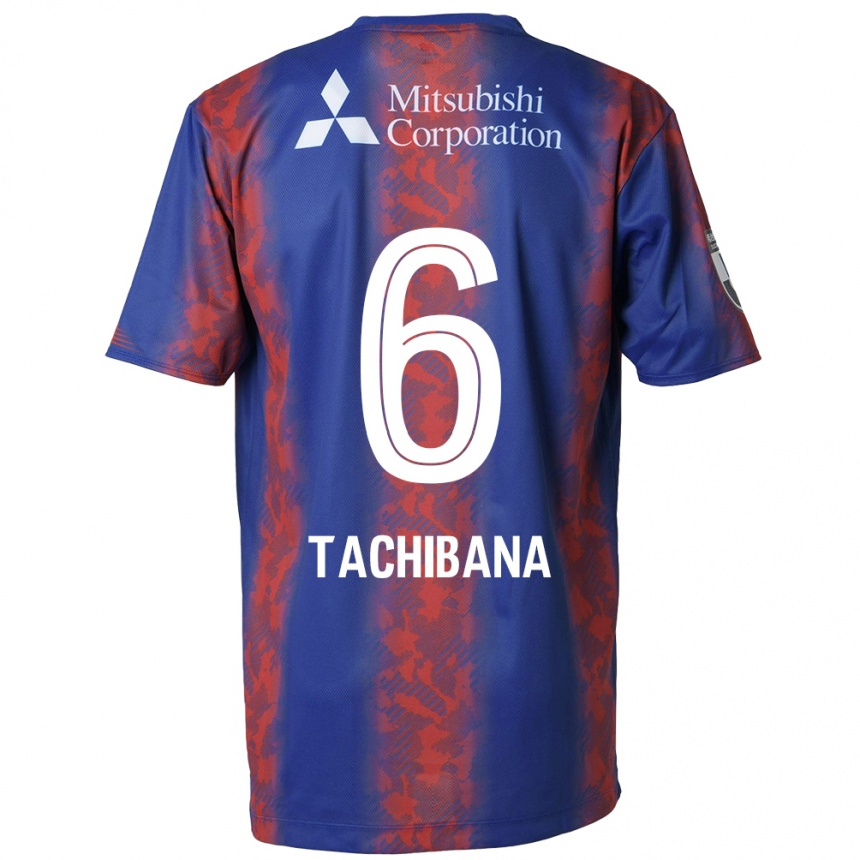 Men Football Keigo Tachibana #6 Blue Red Home Jersey 2024/25 T-Shirt Za