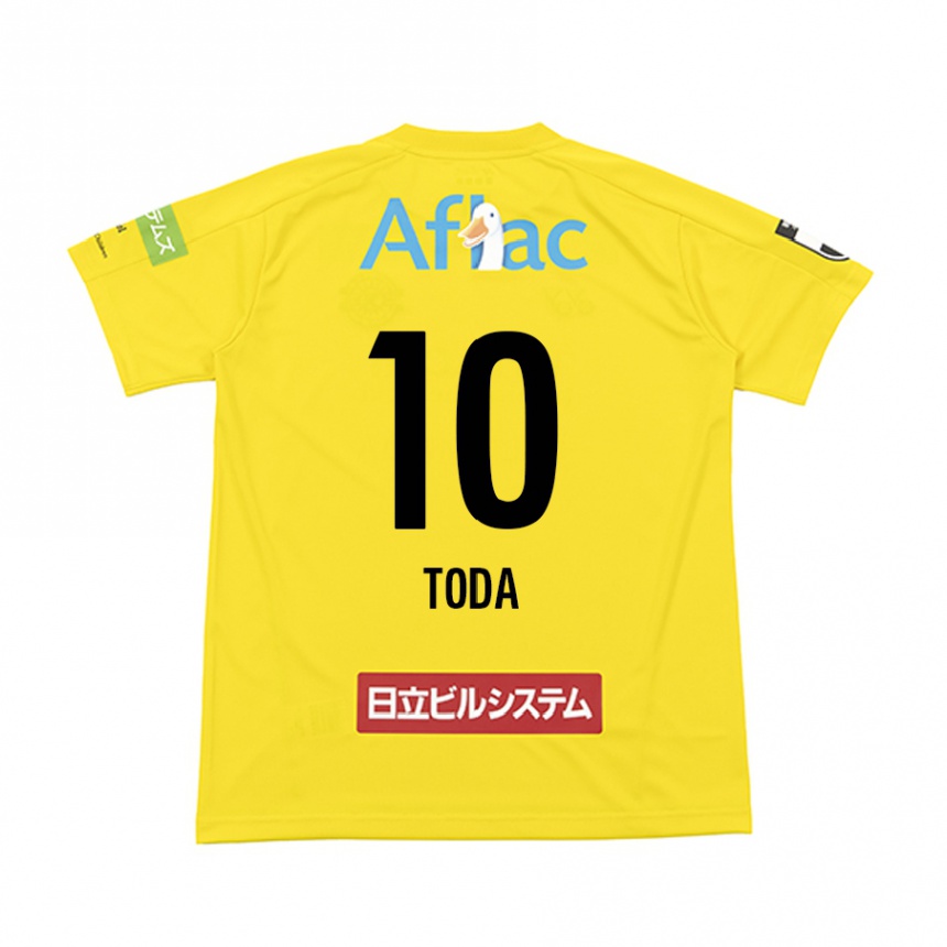 Men Football Masato Toda #10 Yellow Black Home Jersey 2024/25 T-Shirt Za