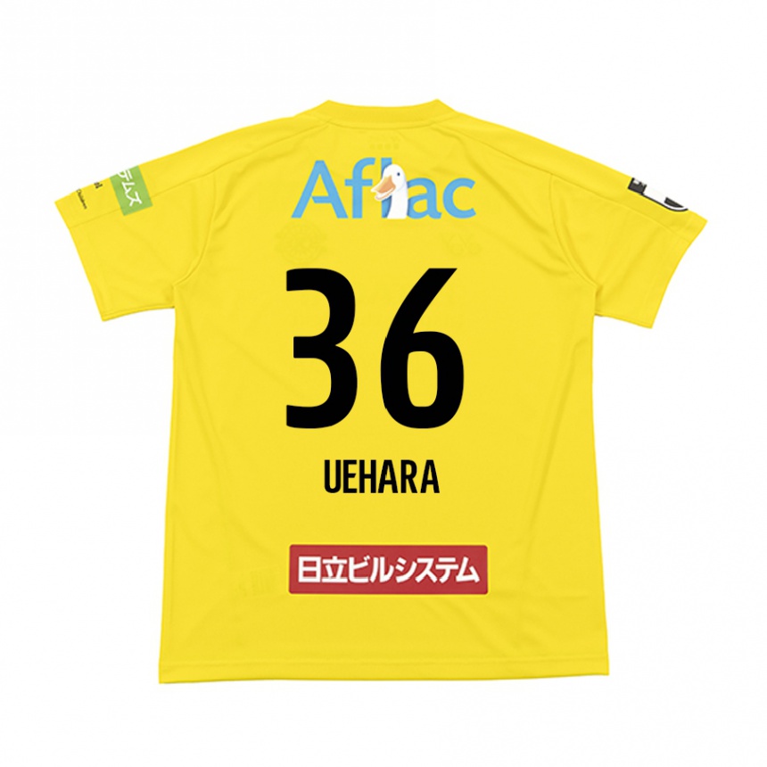 Men Football Reo Uehara #36 Yellow Black Home Jersey 2024/25 T-Shirt Za