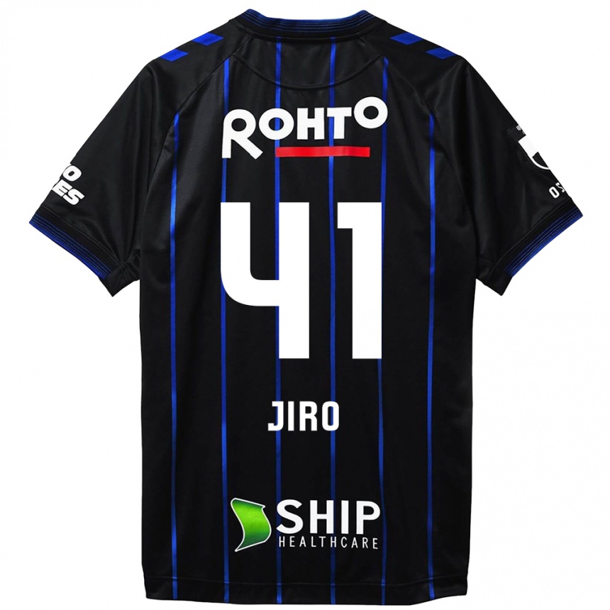 Men Football Jiro Nakamura #41 Black Blue Home Jersey 2024/25 T-Shirt Za