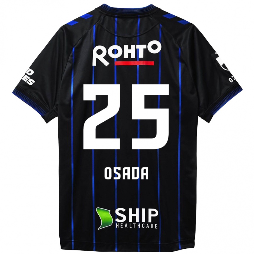 Men Football Towa Osada #25 Black Blue Home Jersey 2024/25 T-Shirt Za