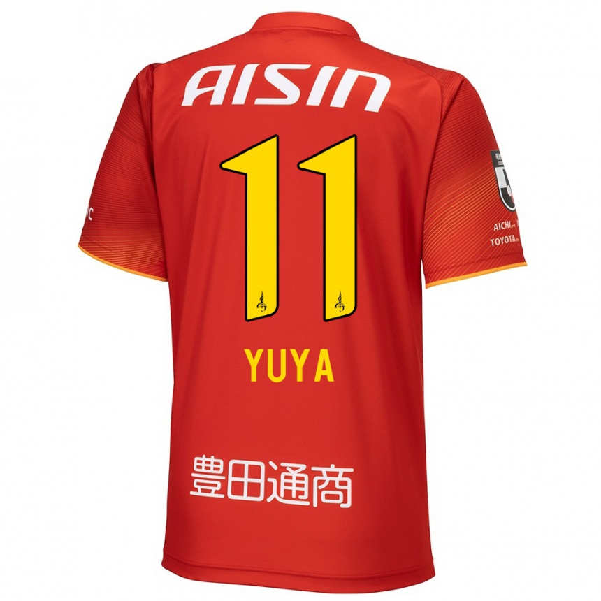 Men Football Yuya Yamagishi #11 Red White Yellow Home Jersey 2024/25 T-Shirt Za