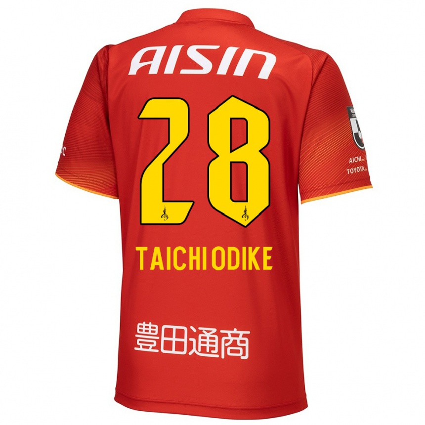 Men Football Chisom Taichi Odike #28 Red White Yellow Home Jersey 2024/25 T-Shirt Za