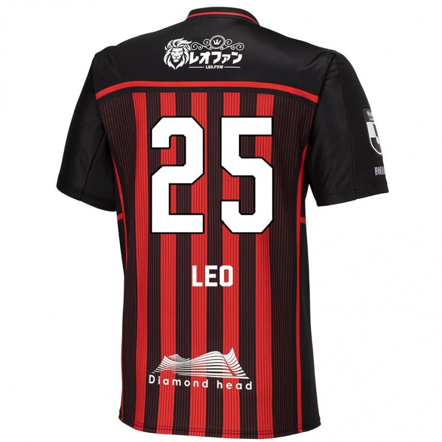 Men Football Leo Osaki #25 Red Black Home Jersey 2024/25 T-Shirt Za