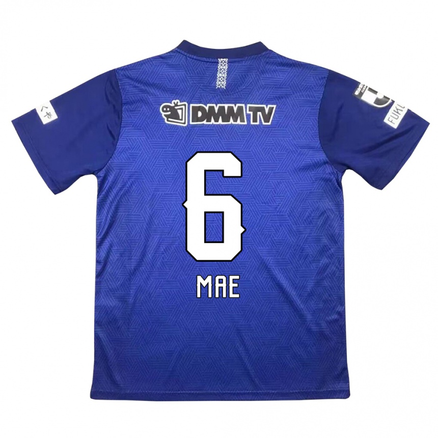 Men Football Hiroyuki Mae #6 Dark Blue Home Jersey 2024/25 T-Shirt Za