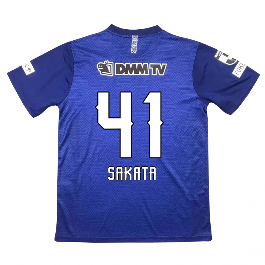 Men Football Daiki Sakata #41 Dark Blue Home Jersey 2024/25 T-Shirt Za