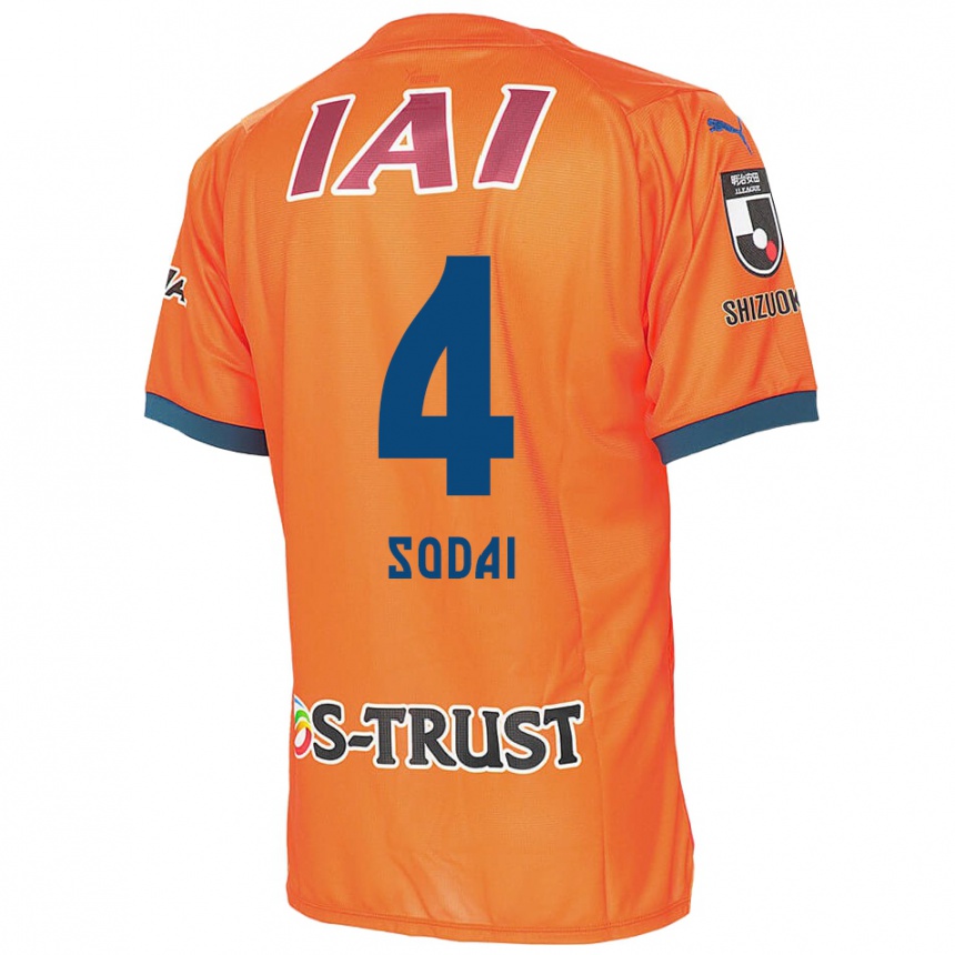 Men Football Sodai Hasukawa #4 Orange Blue Home Jersey 2024/25 T-Shirt Za