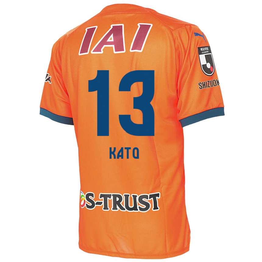 Men Football Daiya Kato #13 Orange Blue Home Jersey 2024/25 T-Shirt Za