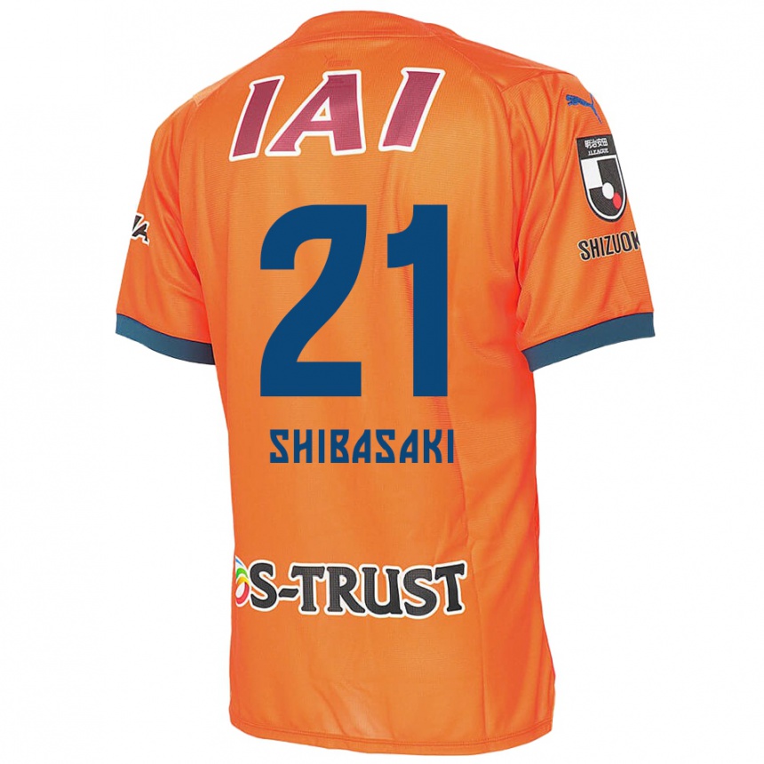 Men Football Kaito Shibasaki #21 Orange Blue Home Jersey 2024/25 T-Shirt Za