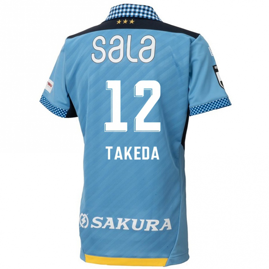 Men Football Yusei Takeda #12 Blue Black Home Jersey 2024/25 T-Shirt Za