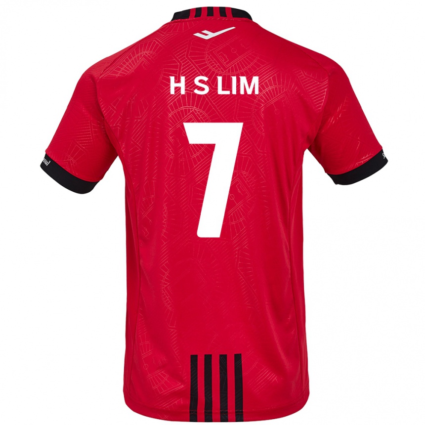 Men Football Sang-Hyub Lim #7 Red Black Home Jersey 2024/25 T-Shirt Za