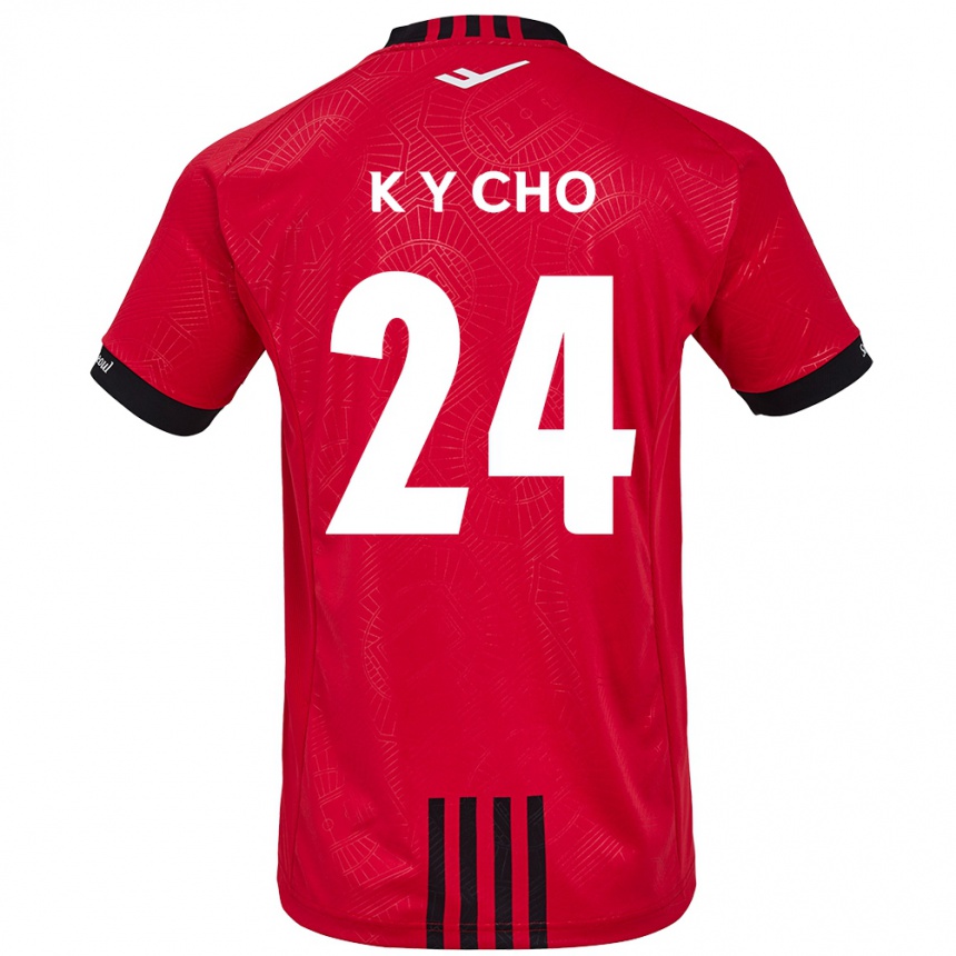 Men Football Young-Kwang Cho #24 Red Black Home Jersey 2024/25 T-Shirt Za