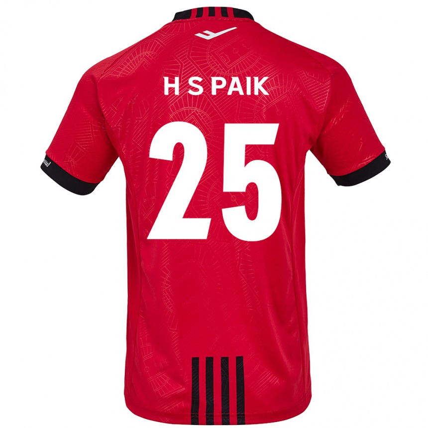 Men Football Sang-Hoon Paik #25 Red Black Home Jersey 2024/25 T-Shirt Za