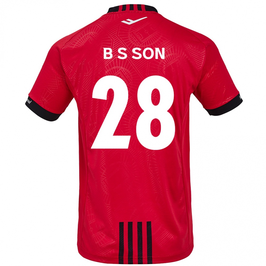 Men Football Seung-Beom Son #28 Red Black Home Jersey 2024/25 T-Shirt Za