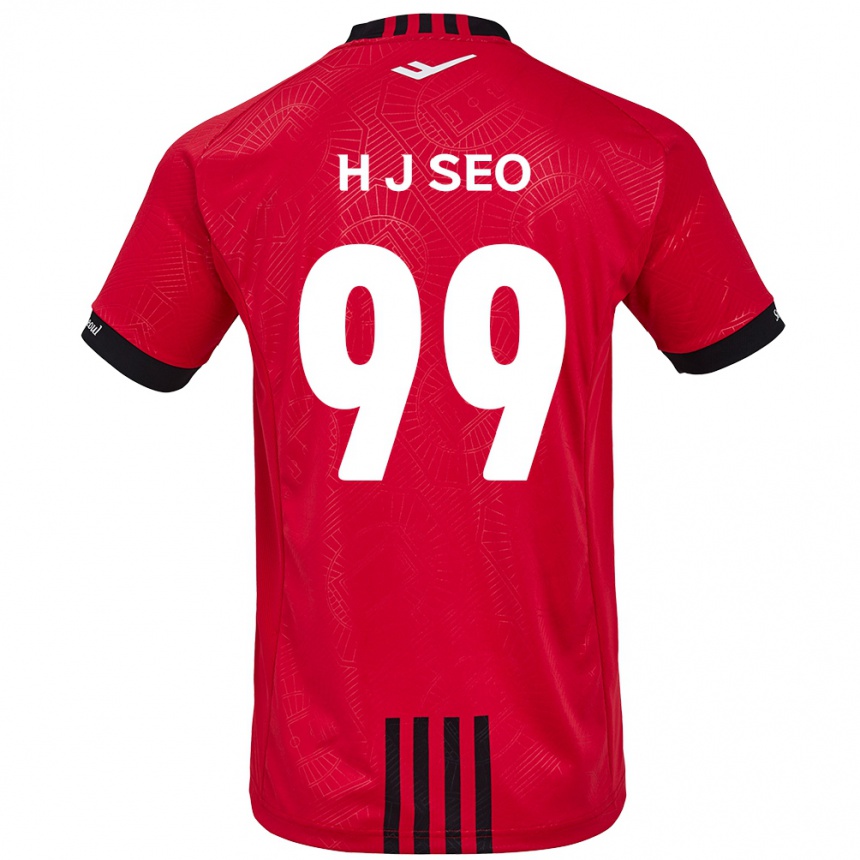 Men Football Ju-Hwan Seo #99 Red Black Home Jersey 2024/25 T-Shirt Za