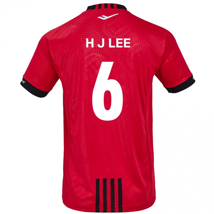 Men Football Ju-Hwan Lee #6 Red Black Home Jersey 2024/25 T-Shirt Za