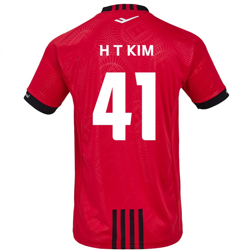 Men Football Tae-Ho Kim #41 Red Black Home Jersey 2024/25 T-Shirt Za