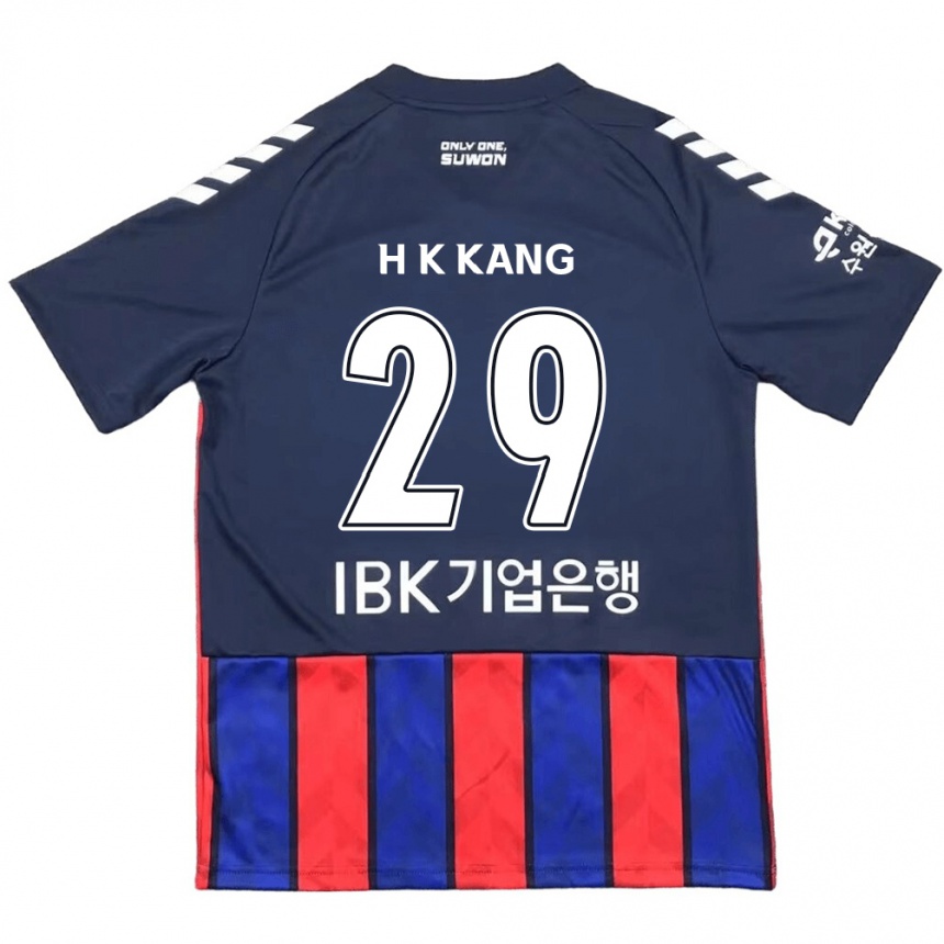 Men Football Kyo-Hun Kang #29 Blue Red Home Jersey 2024/25 T-Shirt Za