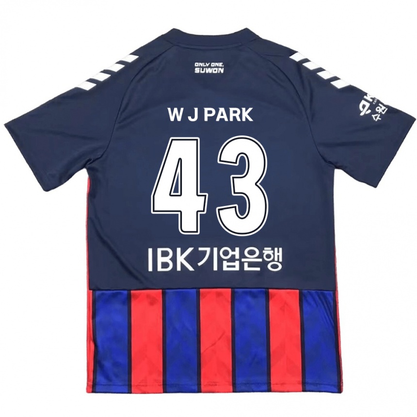 Men Football Jin-Woo Park #43 Blue Red Home Jersey 2024/25 T-Shirt Za