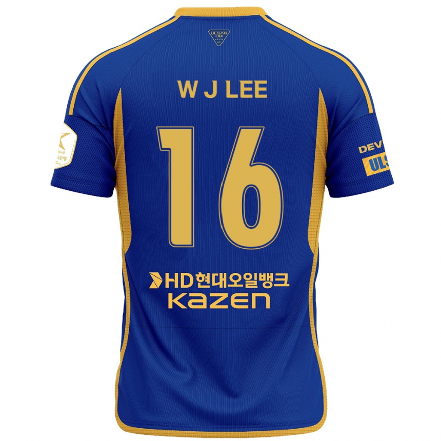 Men Football Jae-Wook Lee #16 Blue Yellow Home Jersey 2024/25 T-Shirt Za