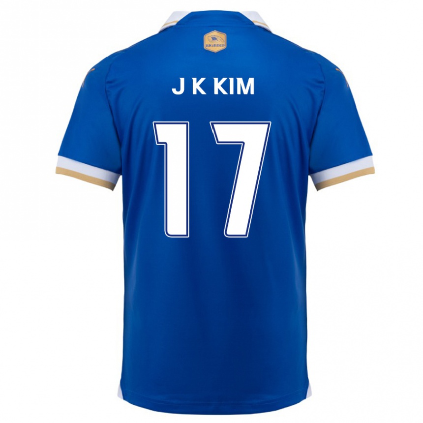 Men Football Kyeong-Jung Kim #17 Blue White Home Jersey 2024/25 T-Shirt Za