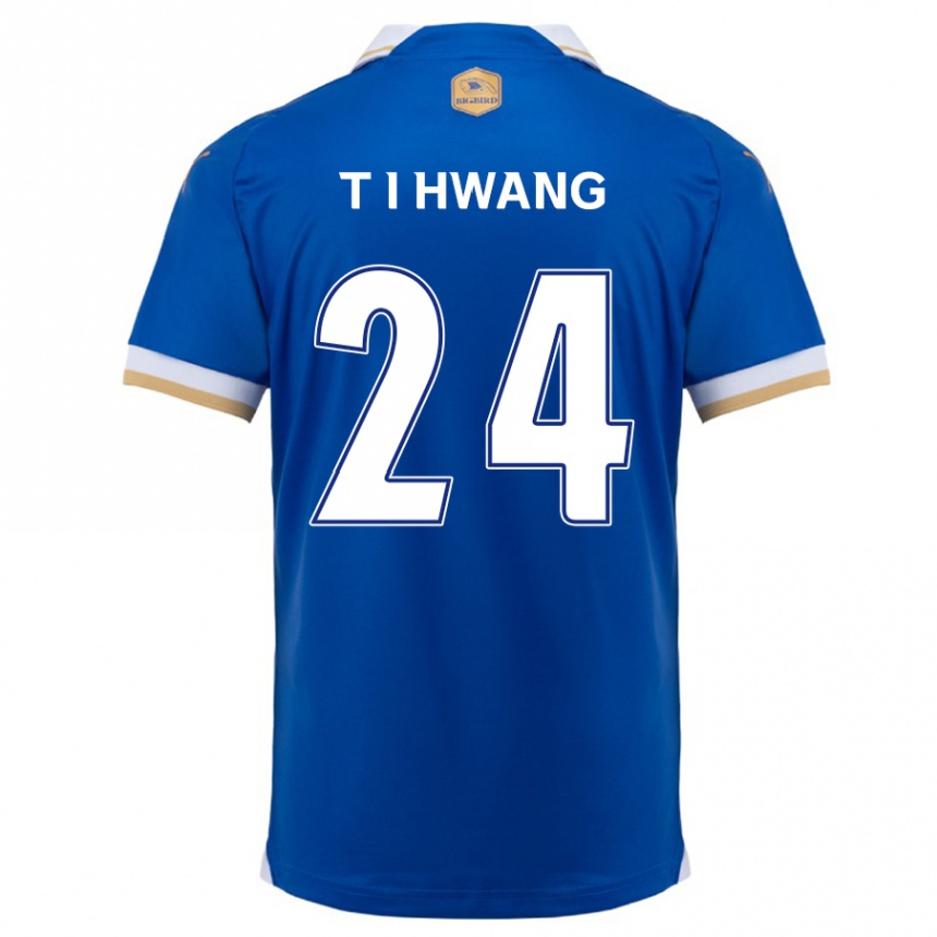 Men Football In-Taek Hwang #24 Blue White Home Jersey 2024/25 T-Shirt Za