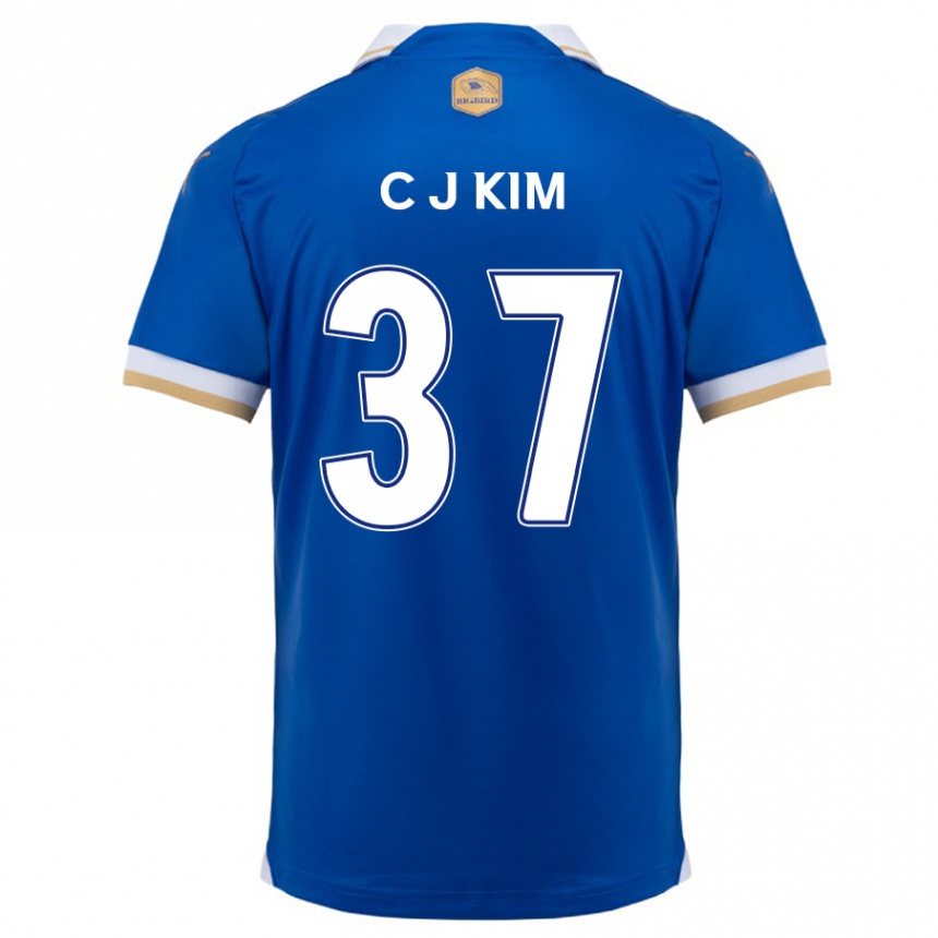 Men Football Joo-Chan Kim #37 Blue White Home Jersey 2024/25 T-Shirt Za