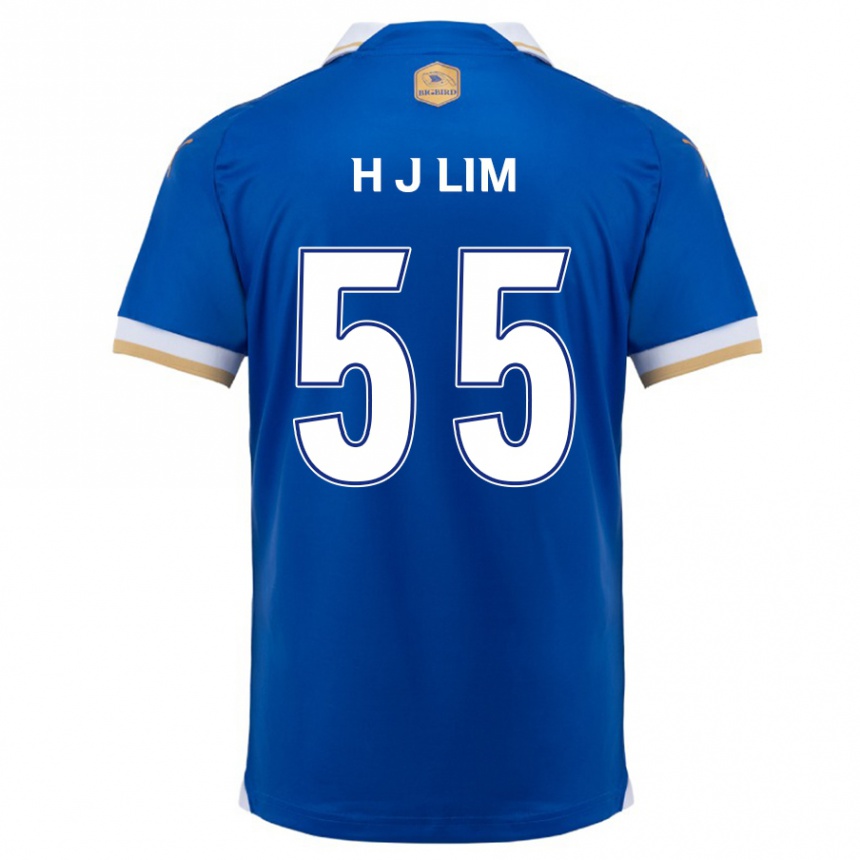 Men Football Ji-Hoon Lim #55 Blue White Home Jersey 2024/25 T-Shirt Za