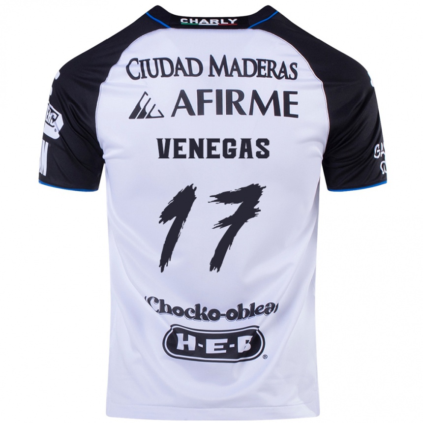 Men Football Francisco Venegas #17 Black Blue Home Jersey 2024/25 T-Shirt Za