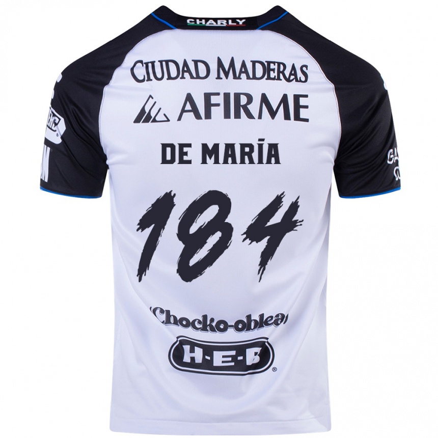 Men Football Antonio De María Y Campos #184 Black Blue Home Jersey 2024/25 T-Shirt Za