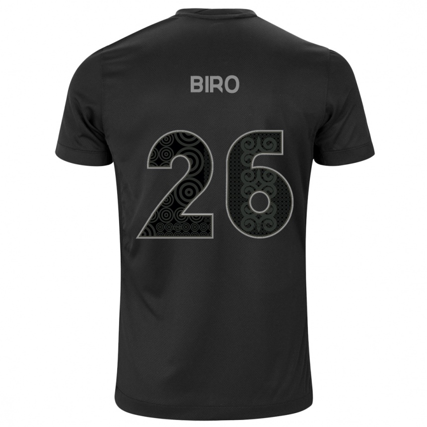 Men Football Biro #26 Black Away Jersey 2024/25 T-Shirt Za