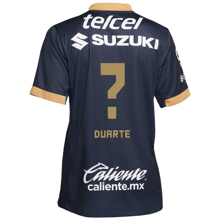 Men Football Rubén Duarte #0 Obsidian Gold White Away Jersey 2024/25 T-Shirt Za