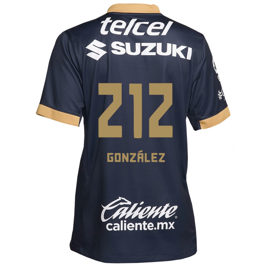 Men Football José González #212 Obsidian Gold White Away Jersey 2024/25 T-Shirt Za