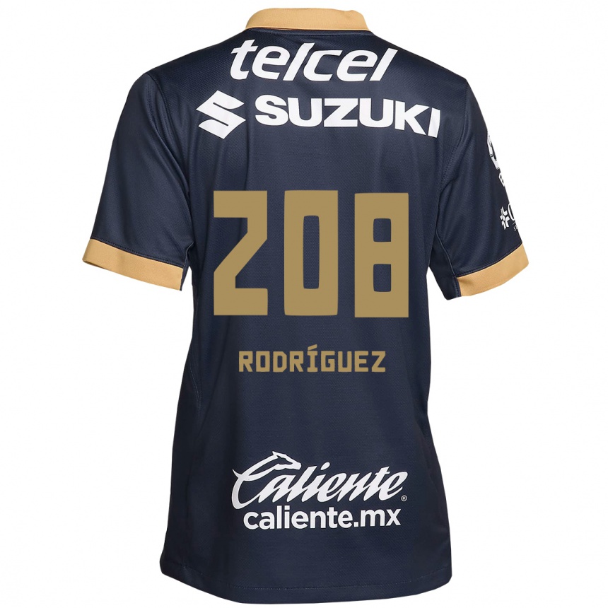 Men Football Gael Rodríguez #208 Obsidian Gold White Away Jersey 2024/25 T-Shirt Za