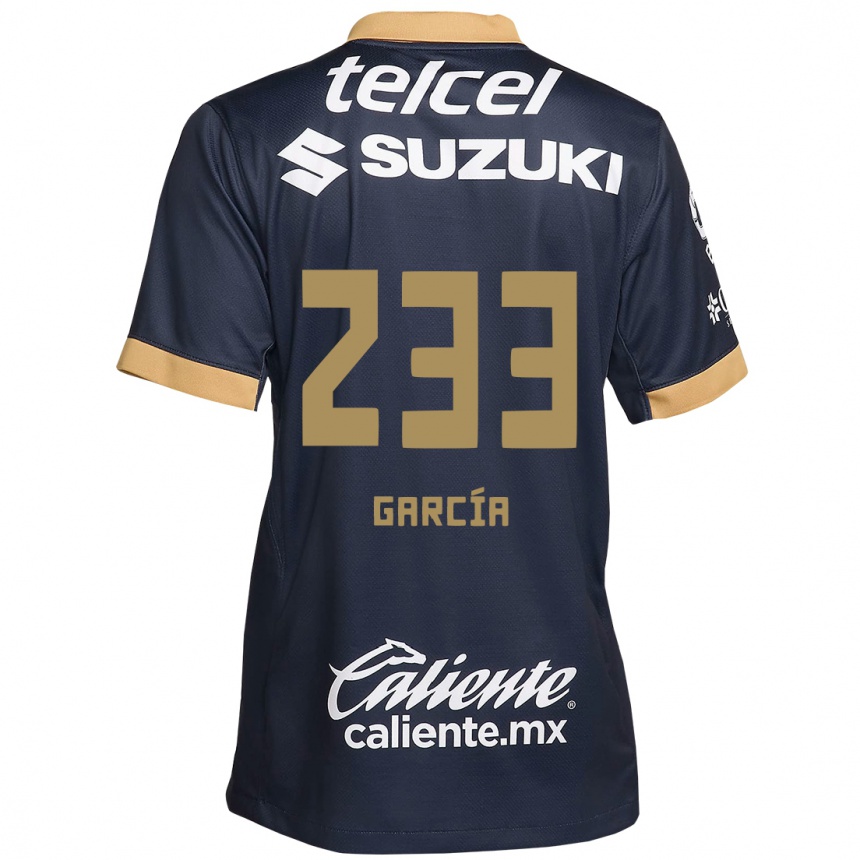 Men Football Carlos García #233 Obsidian Gold White Away Jersey 2024/25 T-Shirt Za