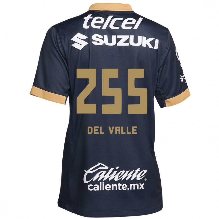 Men Football Yonathan Del Valle #255 Obsidian Gold White Away Jersey 2024/25 T-Shirt Za