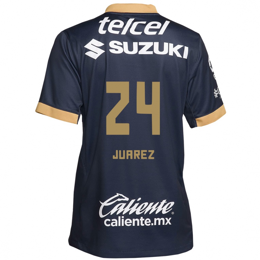 Men Football Gabriela Juarez #24 Obsidian Gold White Away Jersey 2024/25 T-Shirt Za