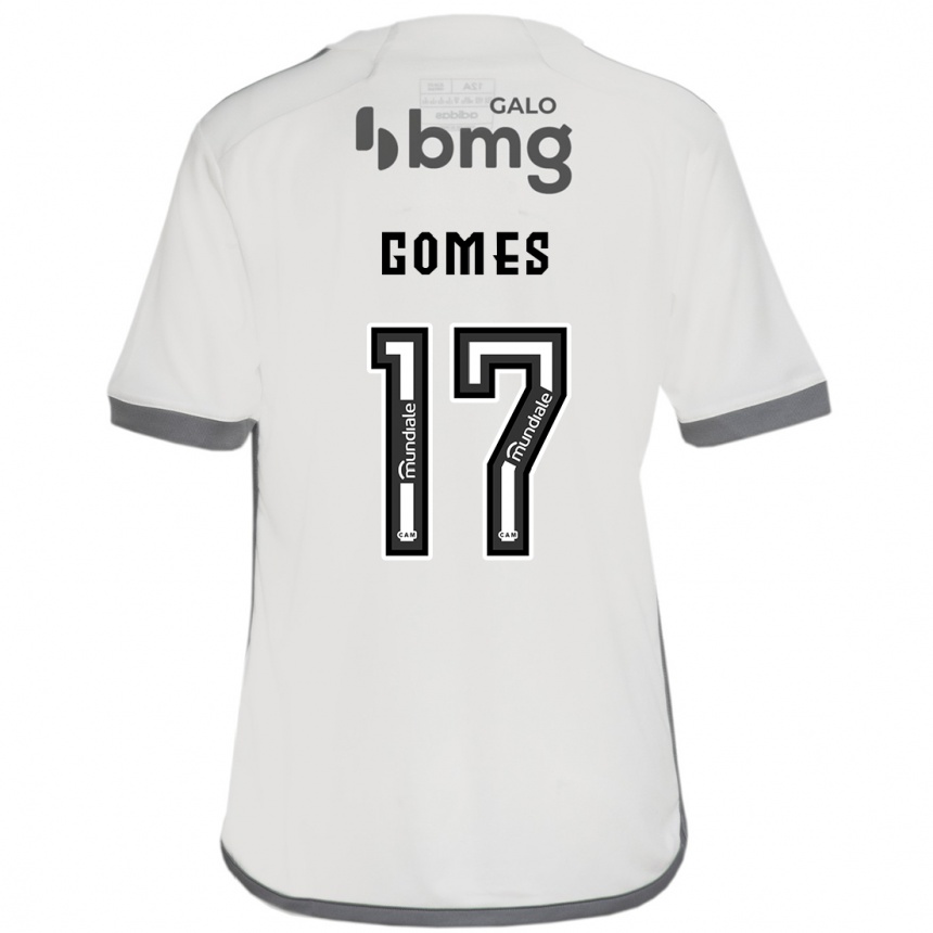 Men Football Igor Gomes #17 Off White Away Jersey 2024/25 T-Shirt Za