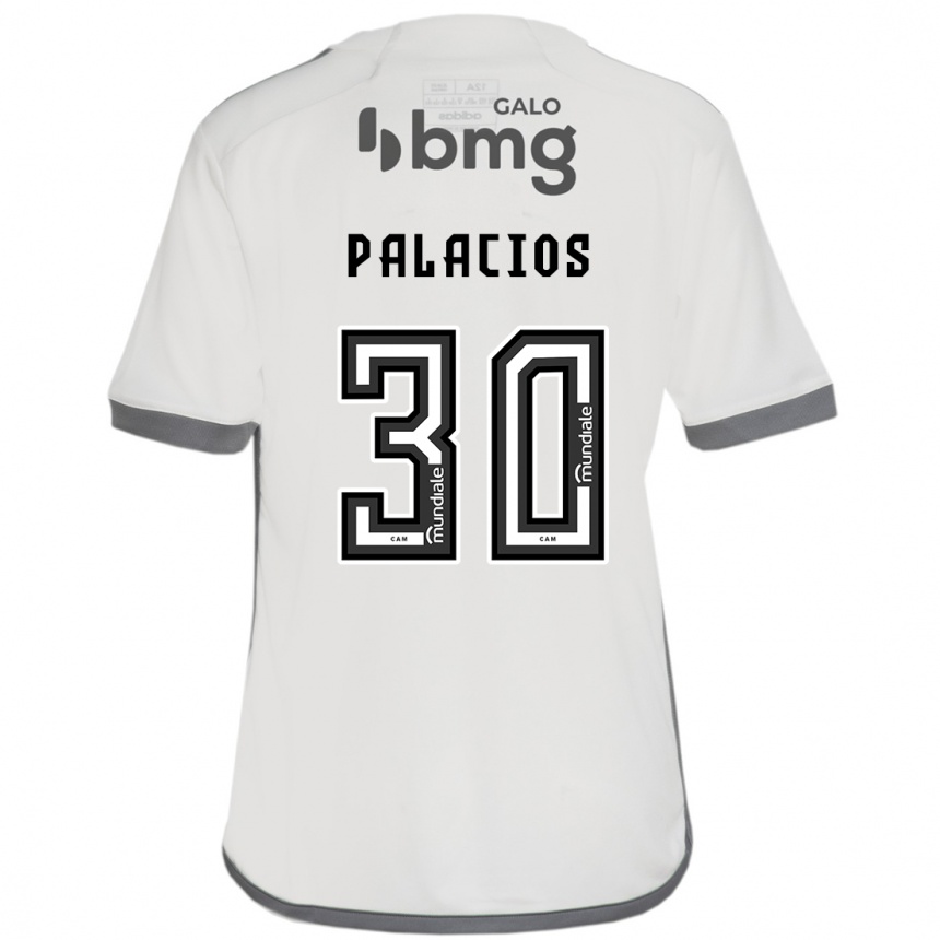 Men Football Brahian Palacios #30 Off White Away Jersey 2024/25 T-Shirt Za