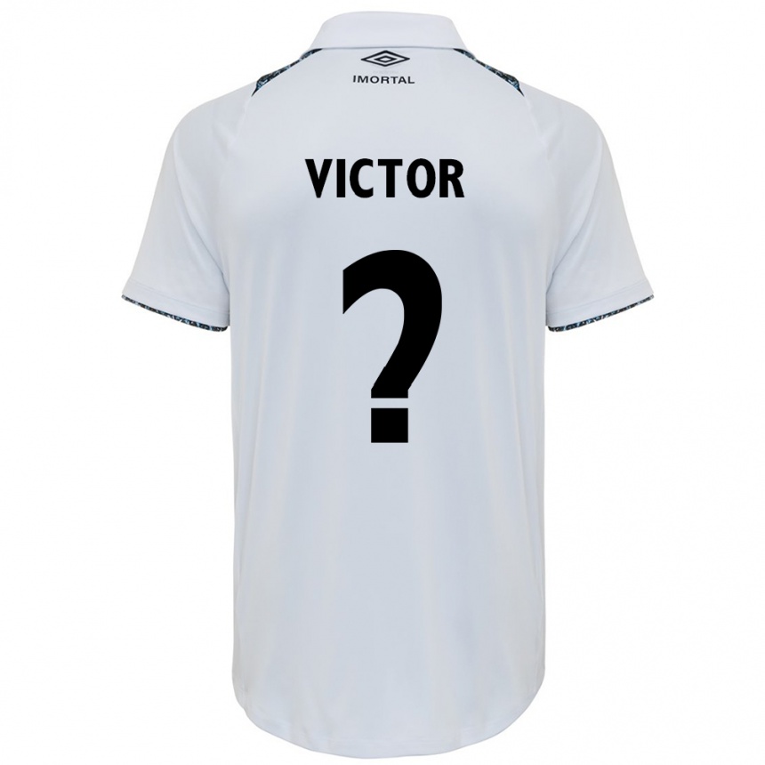 Men Football João Victor Castelo #0 White Blue Away Jersey 2024/25 T-Shirt Za