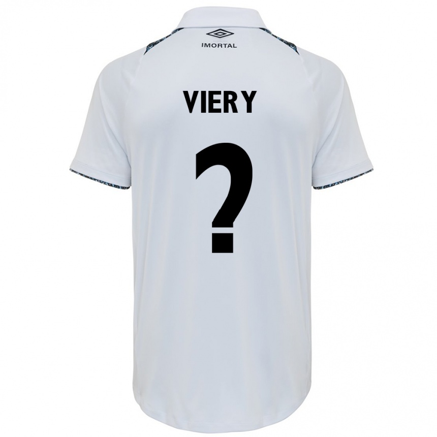 Men Football Viery #0 White Blue Away Jersey 2024/25 T-Shirt Za