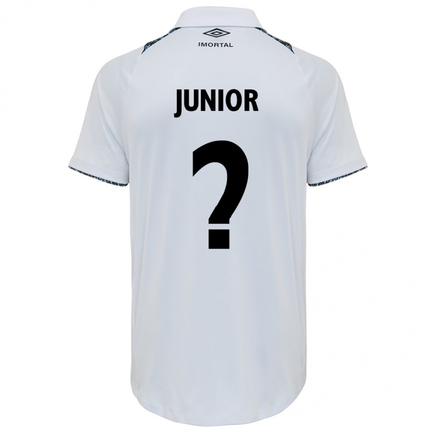 Men Football Artur Junior #0 White Blue Away Jersey 2024/25 T-Shirt Za